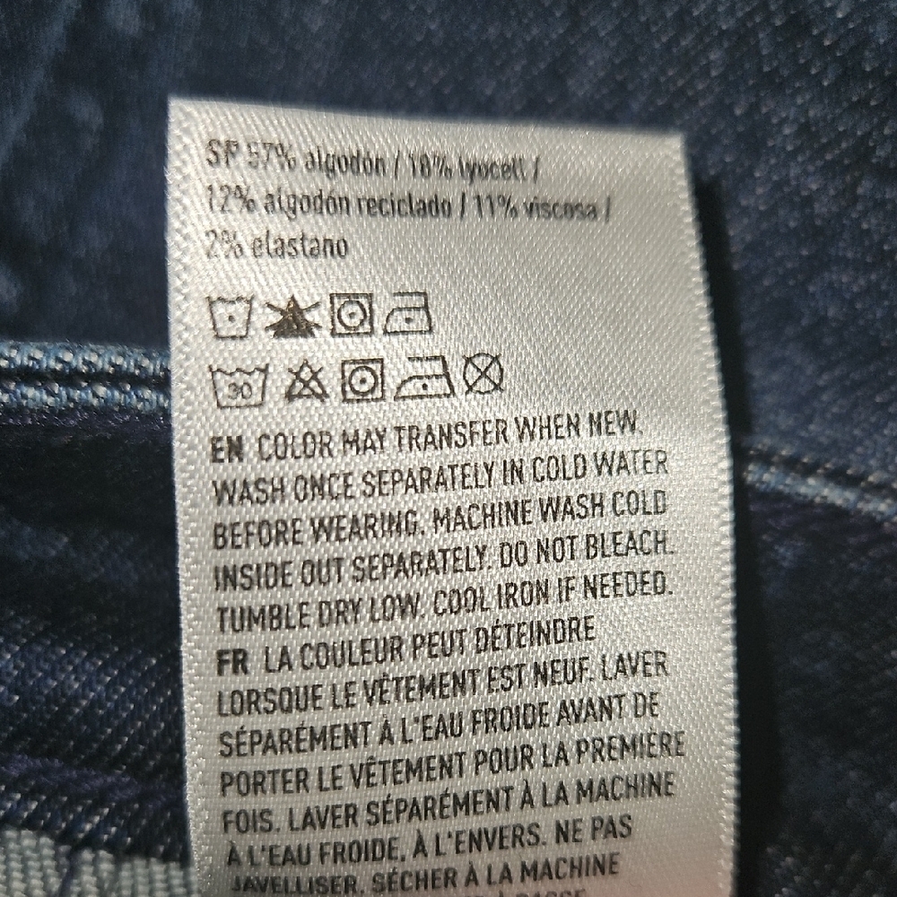 American Eagle Outfitters Relaxed Dark Blue Jeans (0048) - Picture 5 of 11